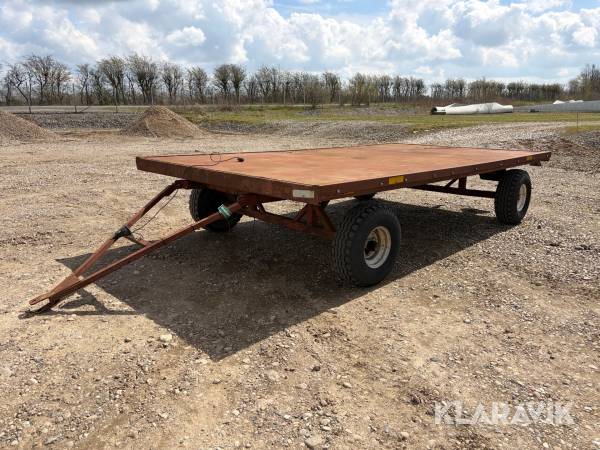 Halmvogn med bremser