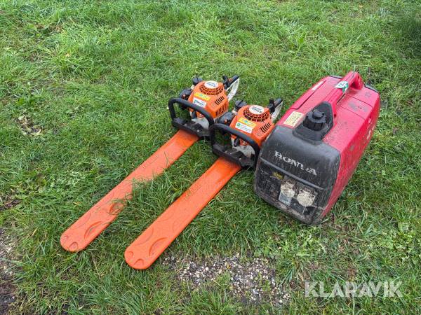 Lot med generator og hækkeklippere Honda og Stihl - 3 styk