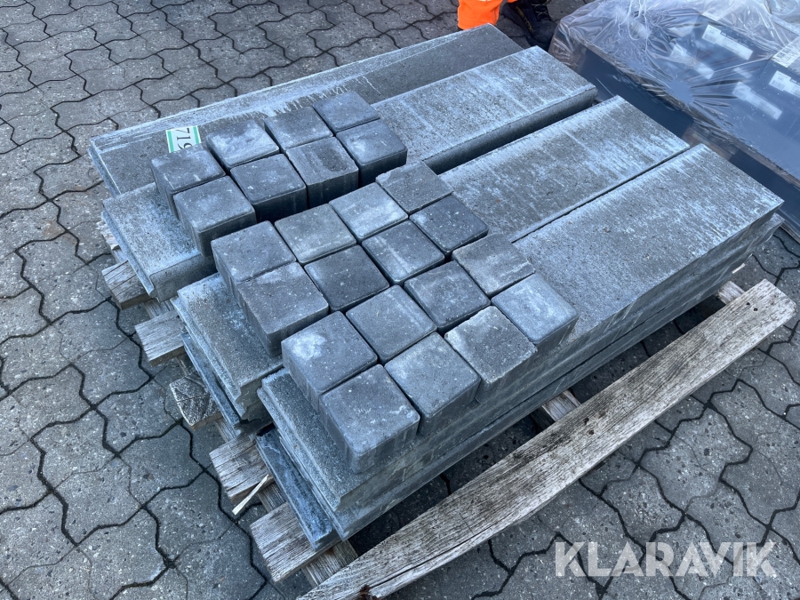 Kantsten/blokke 15 styk med lidt sten