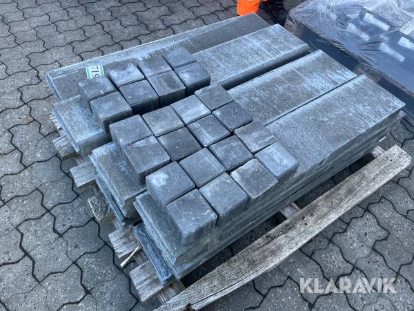 Kantsten/blokke 15 styk med lidt sten