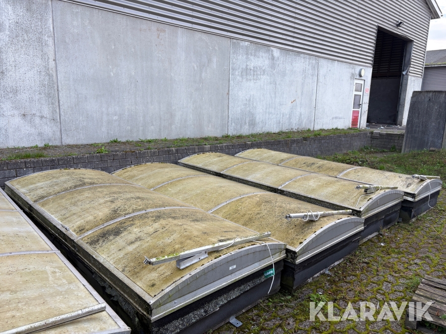 Ovenlysvinduer med motoråbner, 4 Styk
