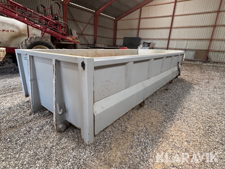 Pinnelkasse container Hardox - med tip funktion