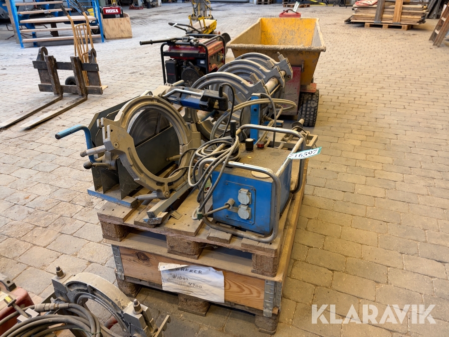 Plastsvejsemaskine m tilbehør WIDOS Polypress 4400