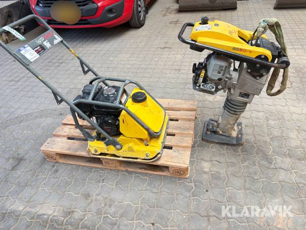 Pladevibrator og Jordloppe Wacker Neuson WP1550/BS50-4As 11in