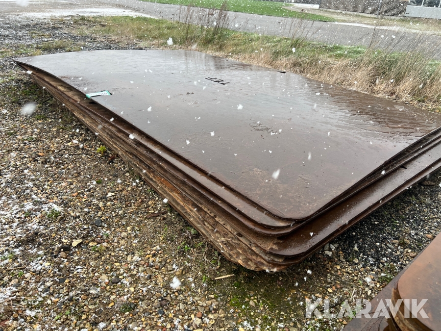 Jernkøreplader 10 styk 2x3 Meter