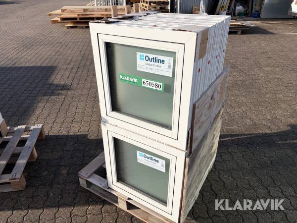 Vinduer Outline Træalu 3 lags 8 styk 