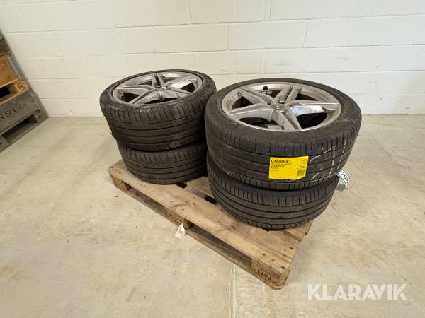 Alufælge med sommerdæk Michelin Pilot sport 4 styk 