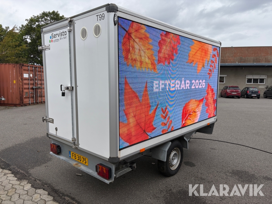 Trailer Variant 1517C3 med reklame skærm 1 styk
