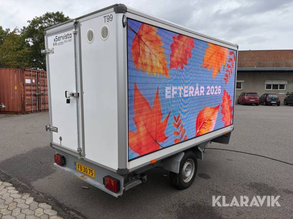 Trailer Variant 1517C3 med reklame skærm 1 styk