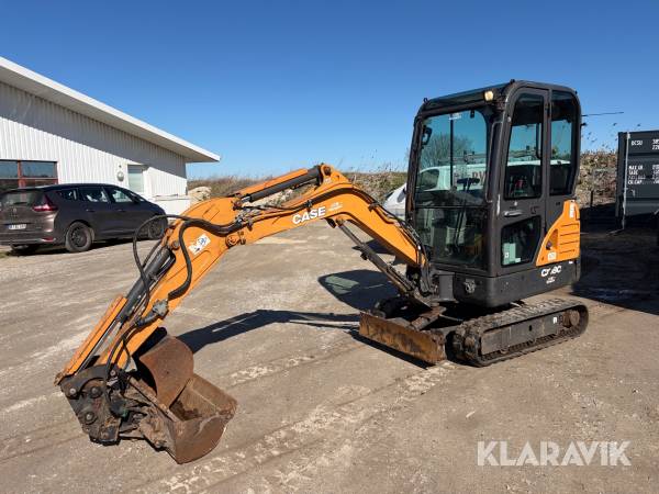 Minigraver Case CX18C med tilt og skovle