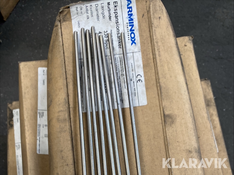 Ekspansionsanker / murbindere Arminox 4 mm - 330 mm 1500 styks 