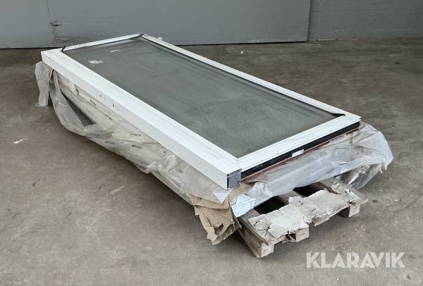 Energivindue i fast alu ramme 3 styk