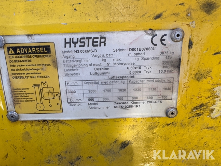 Gaffeltruck Hyster H2.00XMS-D