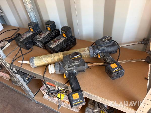 Fugepistoler med batterier og ladere Panasonic EY3654