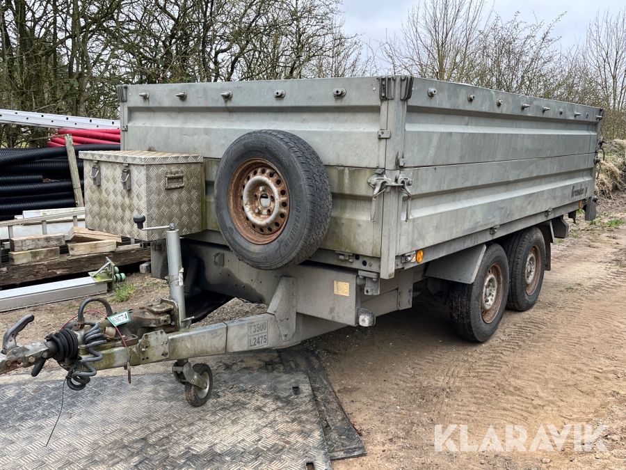 Maskintralier med tip Brenderup