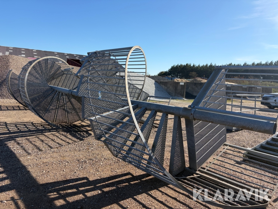 Galvaniseret spiraltrappe