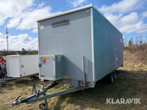 Personalevogn Scanvogn med bad/toilet 4 mands - 2000kg