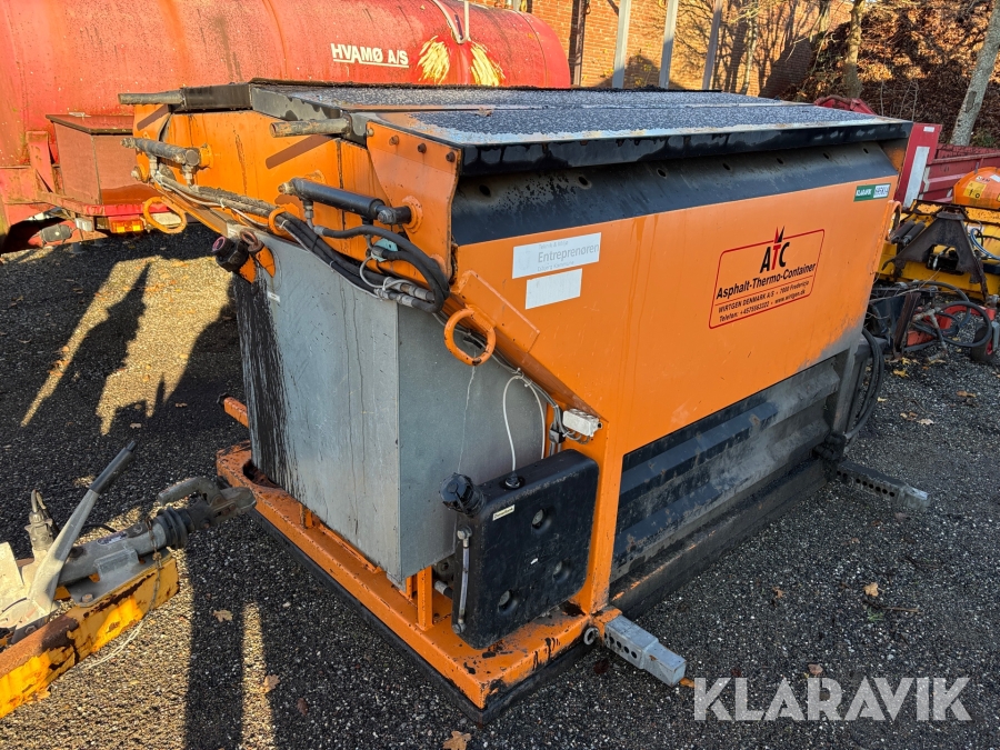 Lille asfalt container med varme ATC 25