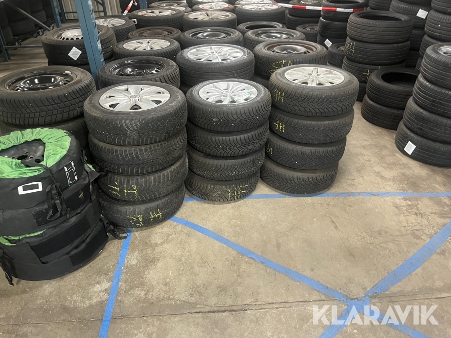 Dæk og komplethjul Volkswagen/Seat/Skoda/Audi 22 sæt.