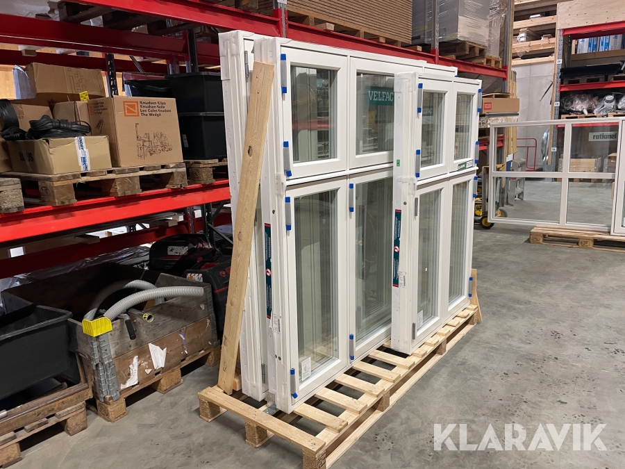 Vinduer Velfac 3 styk