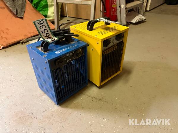 2 x varmeblæsere Raptor / Blue Electric DT-811419 / VB2