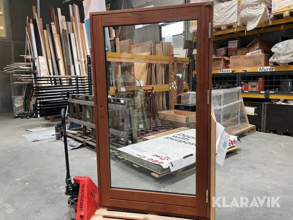 Mahogni dør UD vinduer 1200x2090mm 1 styk