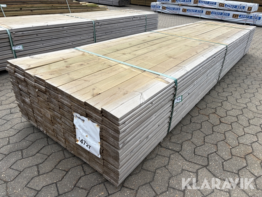 Trykempraneret terrassebrædder - 180 styks - 756 meter