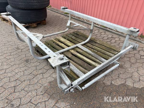 Reservehjulophæng til under trailer - galvaniseret