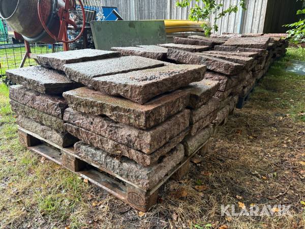 Granit sten Bornholmsk Granit Rød 140 hele sten