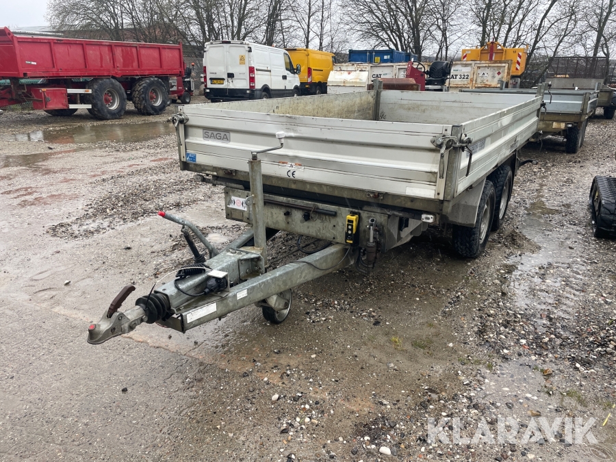 Tiptrailer Humbaur HTK 3500 med slisker