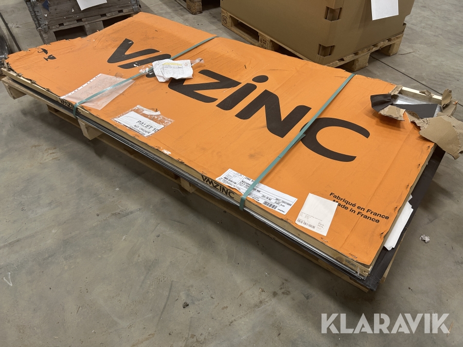 Zinkplader VMZINC Natural 22 Styk