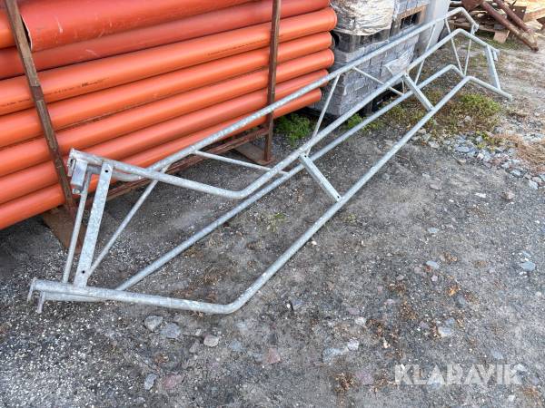 Sikkerhedsrækværk galvaniseret, 2 Styk