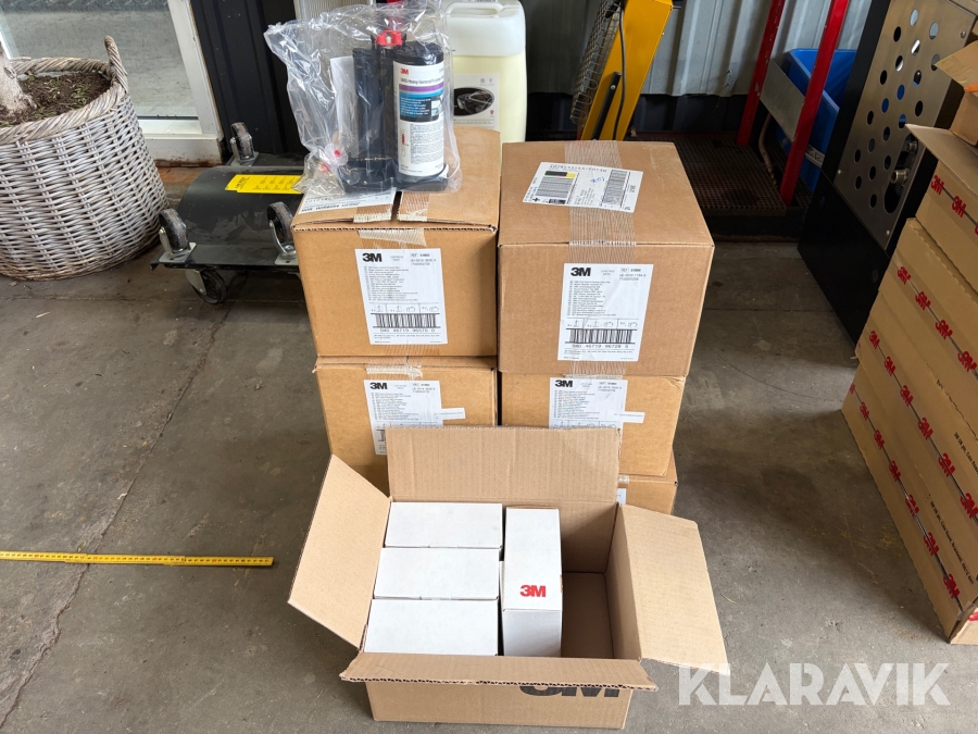 Spartelmasse 3M Filler 6 kasser med 6 flasker i hver kasse