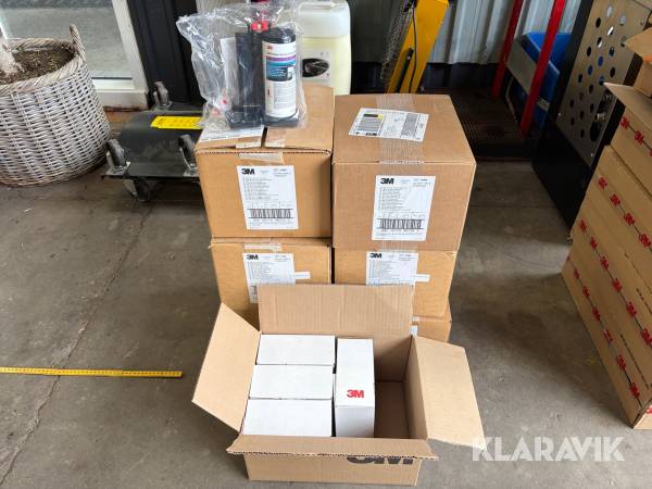Spartelmasse 3M Filler 6 kasser med 6 flasker i hver kasse