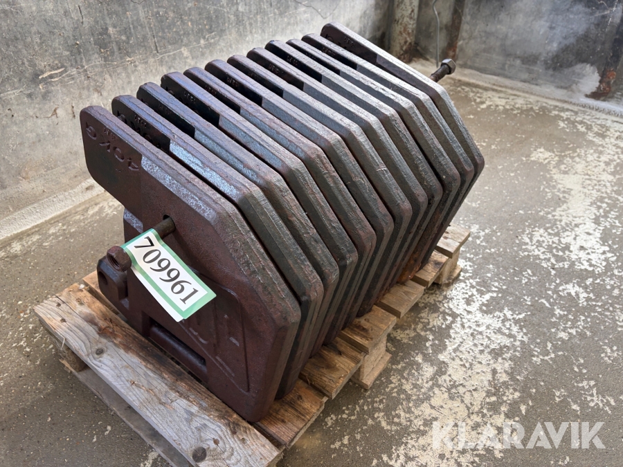 Frontvægte JCB 40 kg 12 styk