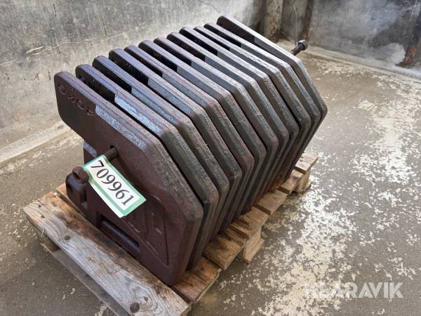 Frontvægte JCB 40 kg 12 styk