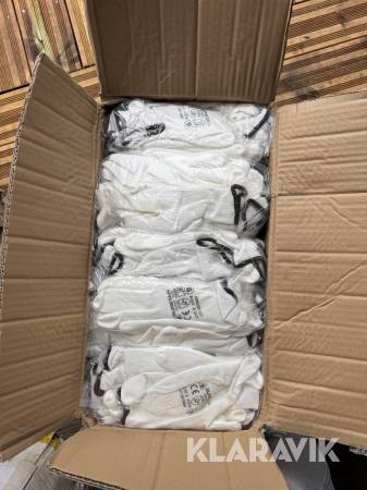 Arbejdshandsker Guretan hvid 1 kasse (240 par)