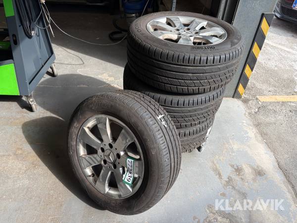 Dæk og fælge Tyfoon/Mercedes-Benz 225/55R16 - 4 styk