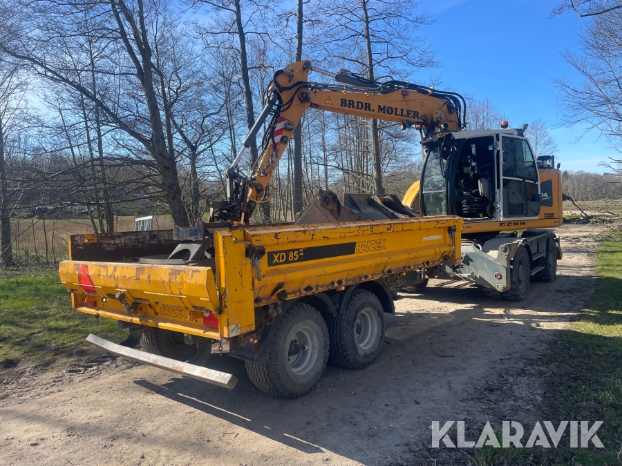 Hjulgravemaskine Liebherr A914 Compact med tiltrotator, 3D trimble GPS og Vogn