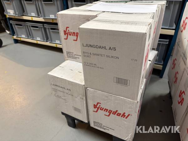 Fugemasse Ljungdahl Byg og sanitet silikon sort 180 styk