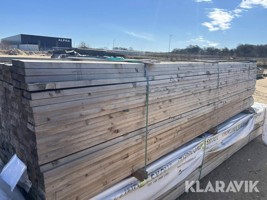 Støbeforskalling Gran, 328stk, 1377meter