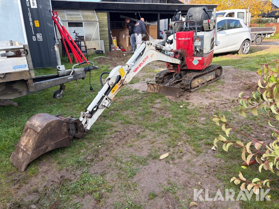 Gravemaskine Takeuchi TB210R Med kompakttilt og ny motor med køler