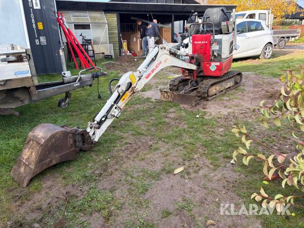 Gravemaskine Takeuchi TB210R Med kompakttilt og ny motor med køler