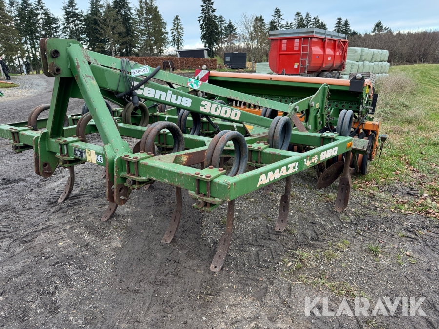 Harve med såmaskine Amazone Genius 3000 med C-Drill 3000