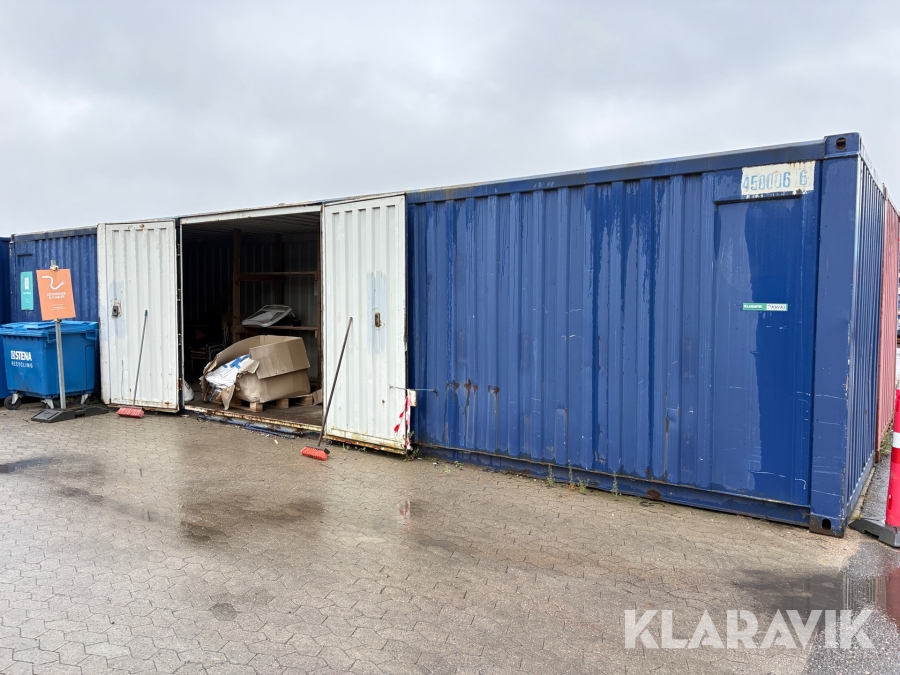 40 fods container med side- og endedøre