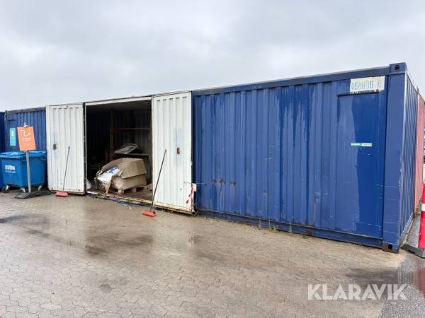 40 fods container med side- og endedøre