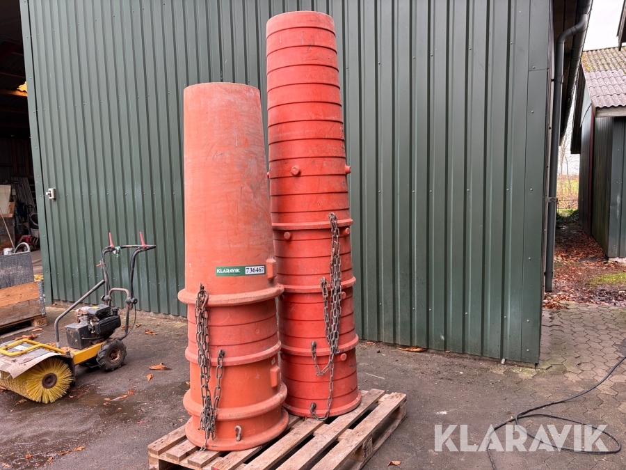 Affaldsskakt til entreprenørbrug - ca. 7m