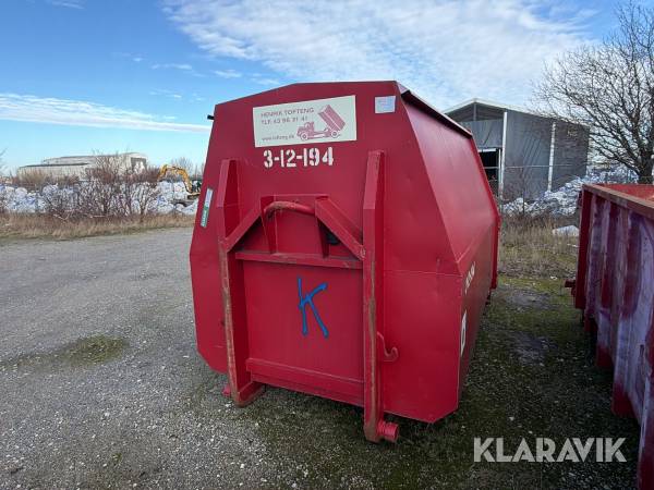 Lukket affaldscontainer / miljøcontainer