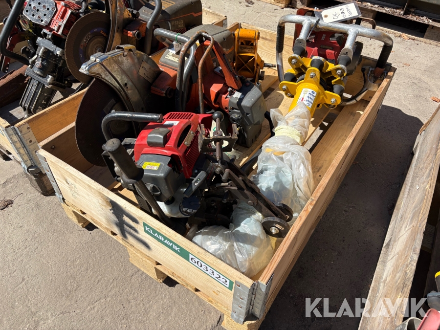 Lot Svingstopper, Kapsav, Skinneskruemaskine, Skinneboremaskine ,
