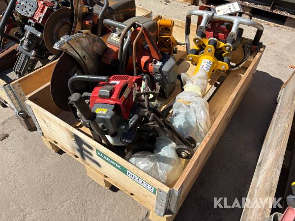 Lot Svingstopper, Kapsav, Skinneskruemaskine, Skinneboremaskine ,